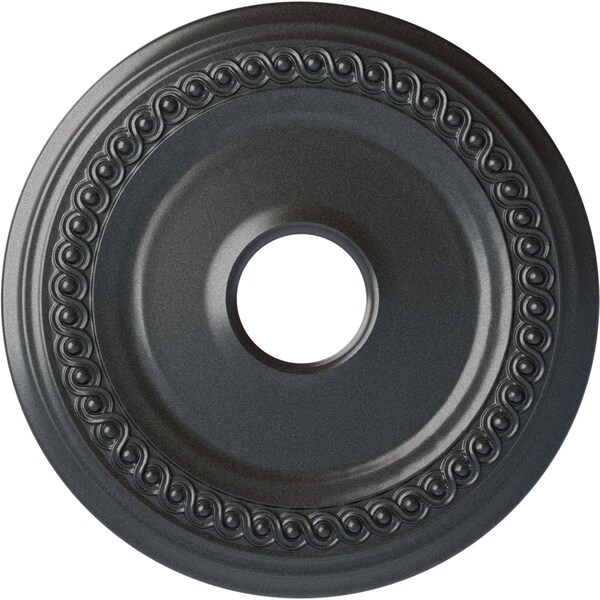 Ekena Millwork Classic Ceiling Medallion (Fits Canopies up to 12 3/4"), 18 5/8"OD 4"ID x 1 1/8"P, Pewter CM19CLPES - main